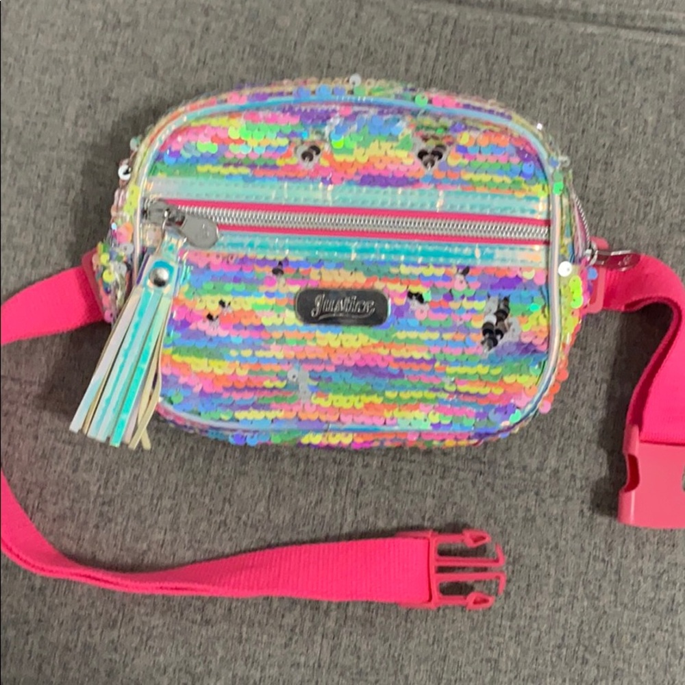 Girls' Flip Sequin Belt Bag - Picture 2 of 7